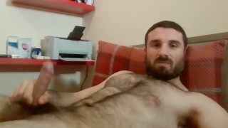 Playing with my lovely dick - Huge Cumshoot!