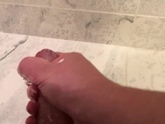 Soapy masturbation
