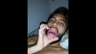 Jerking off POV and eating my own cum - Camilo Brown