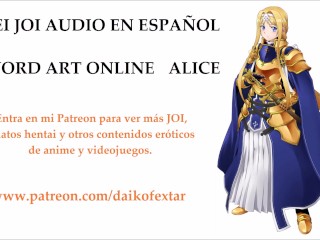 JOI CEI Hentai. Alice, De SAO Con Voz En Español.
