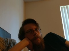 I lay down in bed with you while you masturbate then I get up and leave