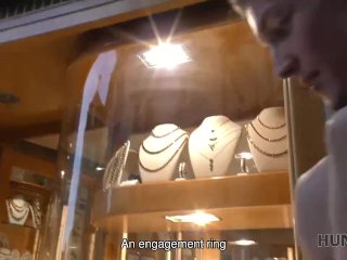 HUNT4K. Chick agrees for sex for money even in front of boyfriend