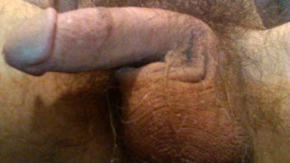 Spelen met mijn penis close-up zicht