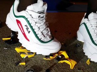 Toycar Crushing with Fila Disruptor