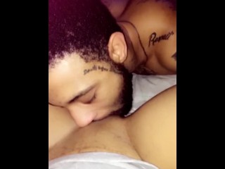I Love how he Tongue Kiss this Pussy