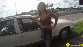 Roadside - Samantha nutzt Sex, um dem Bezahlen zu entkommen