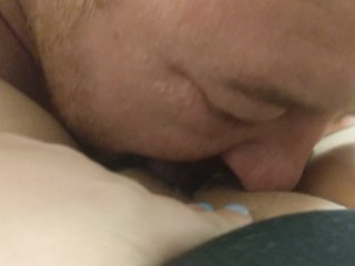 LOUD VOCAL Watch Daddy Eat Teens Pussy! he Loves Young Shaved Pussy!