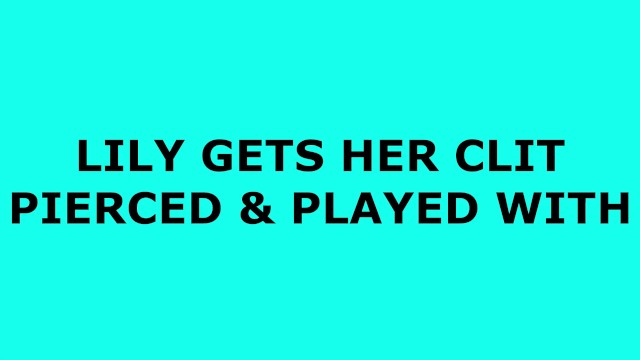 Lily Gets A Slow & Painful Clit Piercing // Needles Needle Play ...
