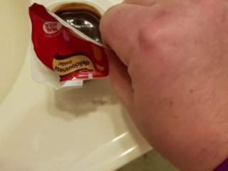 masturbation, fetish, chocolate pudding, food porn