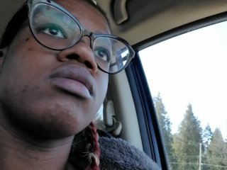 REAL Amateur Voyeur/ Exhibitionism w Hot Black Barbie. FULLY NUDE