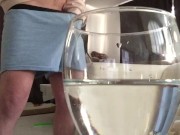 Preview 2 of Horny Guy Moans & Drinks His Own Cum! Multiple Male Orgasms