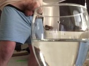 Preview 4 of Horny Guy Moans & Drinks His Own Cum! Multiple Male Orgasms