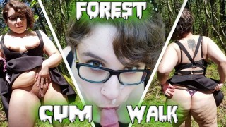 BBW Walks Back With CUM FACIAL Short After Hiking And Fucking In Public