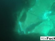 Underwater lesbian fun with Alix and Jenna