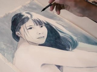 nudist, painting, masturbation