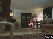 Preview 3 of Long legs natural tits and passionate sex with toy is the order of the day