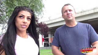 HIS EXTREMELY SLIM DAUGHTER FUCKED AT CASTING