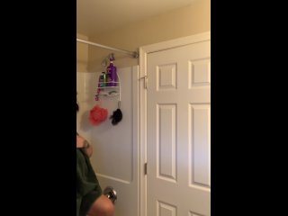 catches Milf listening tomusic, showering and changing