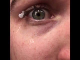 Couple Times that my Cum got Stuck on my Eyelashes :p