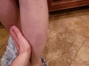 Preview 1 of Hot blowjob in the kitchen with huge cumshot