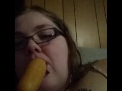 me sucking a corndog 