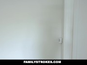 Preview 6 of FamilyStrokes - Ebony Teen Fucked By Stepdad