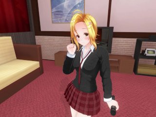 anime, schoolgirl, cm3d2, blonde