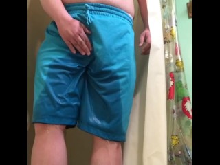 Peeing my Gym Shorts