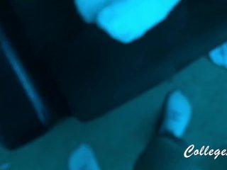 College Teen RIPS condom off - AMATEUR_COUCH SEX