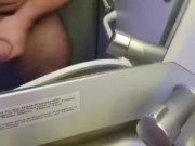 Preview 5 of Cumming in an airplane bathroom!
