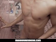 Preview 3 of ❤️MormonBoys - Hung Missionary Stud Gets Fucked In The Shower By Another Boy