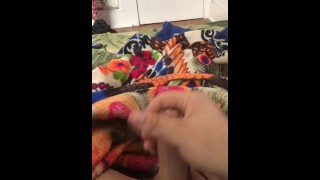 Jerking off my 6” cock & playing with my balls