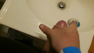 Jerking my thick uncut cock compilation