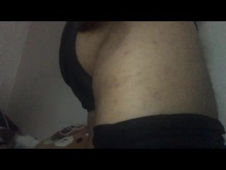 spanking my ass hard with a brush