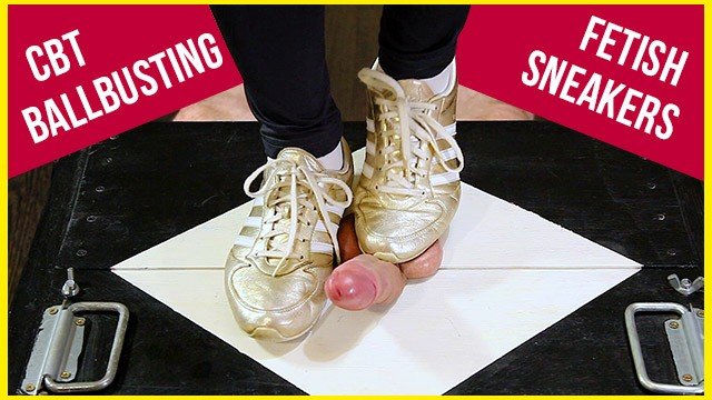 Watch Bondage Video:Sport sneakers in action CBT and Ballbusting