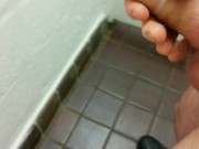 Preview 1 of Filling Condom With Cum In Public Toilet - SlugsOfCumGuy