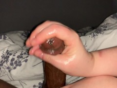 Hand job massive Cumshot: his cock drooled like imbecile as jerk him. P2