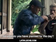 Preview 2 of LatinLeche - Watching My Tatted Latino Boyfriend Get Fucked By Another Guy