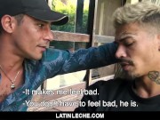 Preview 3 of LatinLeche - Watching My Tatted Latino Boyfriend Get Fucked By Another Guy