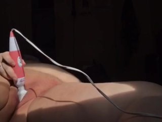 Using my pussy with my wand