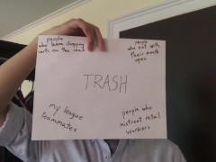 I take out the trash for you because you're tired and had a long day