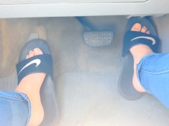 Pedal pumping with slides and barefoot TEASER