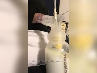 bbw bigtit lactating milf huge nipples pumps milk_montage