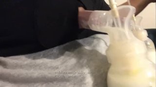 Big Tit Nursing Milf With Enormous Nipples Pumps Milk Montage