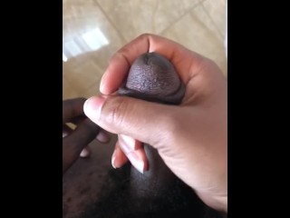Hot MILF with Black Cock in Hand Massage