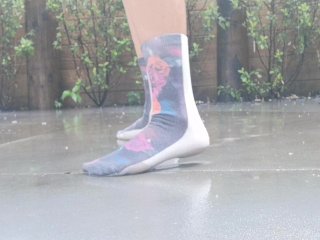 wet socks, exclusive, verified amateurs, foot asmr