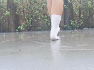 Wet Socks in RainTo Satisfy_Your Foot_Fetish