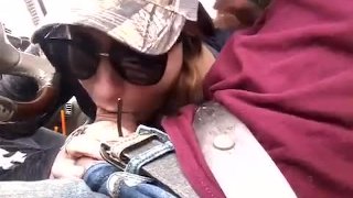 Cheating Wife Blows Stranger On The Road In The Head And Agrees To Fuck Him