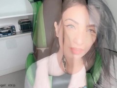 Flagra namorada gamer brincando webcam caught on tape girlfriend webcam