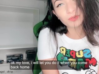 Flagra namorada gamer brincando webcam caught_on tape girlfriend webcam